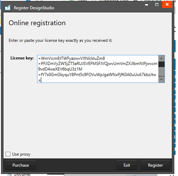 Activación en el software instalado